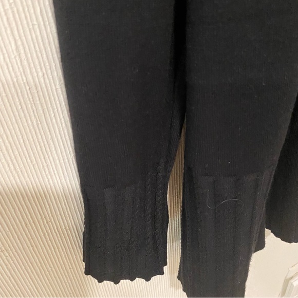 Vila Milano large black long open front peplum hem cardigan - Picture 4 of 10